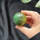 Grønn & Gul Fluoritt Kule thumbnail