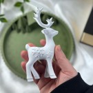 Snøfnugg Hjort - Hvit thumbnail