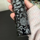 Stort Svart Obsidian Tårn - Cosmic Mystica Sølv 22cm thumbnail