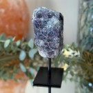 Regnbue Fluoritt Råstein På Stativ thumbnail