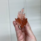 Rosa Sukkerspinn Agat - Lønneblad (Maple Leaf) thumbnail