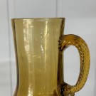 GJENBRUKS-SKATT: Vintage gule glasskopper med håndtak thumbnail