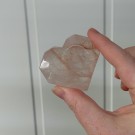 Flammekvarts Hjerte #5 - Indre Ild i Fasettslipt Form thumbnail