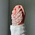 Rosenkvarts, Hvit Jade & Crackle Quartz Armbånd, 6mm   thumbnail