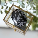 Snøfnugg Obsidian Håndstein #1 thumbnail