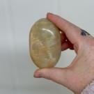 Stor Creamy Hvit Månestein Håndstein #4 thumbnail