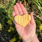 Oransje Bånd Kalsitt Hjerte  thumbnail