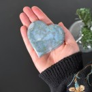 Blått Mose Agat Hjerte #6 thumbnail