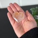 Flammekvarts Hjerte #3 - Indre Ild i Fasettslipt Form thumbnail