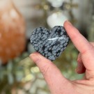 Snøfnugg Obsidian Hjerte #1 thumbnail