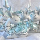 Lysblå Fairy Deer Krystallkuleholder thumbnail