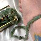 Grønn Aventurin Chips Armbånd  thumbnail