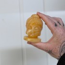 Oransje Bånd Kalsitt Buddha Hode thumbnail