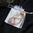 Divine Dulcet ~ Romantisk Jordbærkvarts & Ferskvannsperle Halskjede + Vel Unt hjerte thumbnail