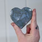 Blått Mose Agat Hjerte #6 thumbnail