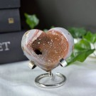 Nydelig Drusy Agat Hjerte thumbnail