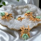 Mini Peach Prasiolite Crystal Spider thumbnail