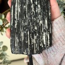 Stor Svart Turmalin Råbit På Stand 1,5KG thumbnail
