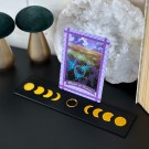 Månefase Tarotkortholder ~ passer 1-3 kort + holder til en krystall thumbnail