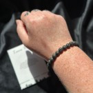 Lavastein Armbånd, 8mm (JUSTERBAR) thumbnail