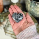 Snøfnugg Obsidian Hjerte #1 thumbnail