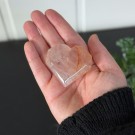 Flammekvarts Hjerte #4 - Indre Ild i Fasettslipt Form thumbnail