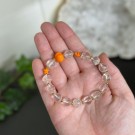 Bergkrystall Halloween Armbånd, 10mm thumbnail