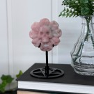 Death in Bloom - Hodeskalleblomst i Rosa Opal m/Pentagramstativ thumbnail