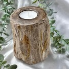 Forsteinet Tre Telysholder Høy thumbnail