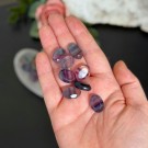 Regnbue Fluoritt - Mini Fasettslipt Oval thumbnail