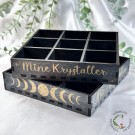 Mine Krystaller - Oppbevaringsboks Svart [9 lommer] thumbnail