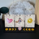Månefase Tarotkortholder ~ passer 1-3 kort + holder til en krystall thumbnail