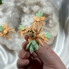 Mini Peach Prasiolite Crystal Spider thumbnail