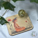 Blomsterjente Krystallkuleholder thumbnail