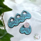 Quija Planchette Pentagram Krystallkuleholder [Blå] thumbnail