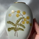 GJENBRUKS-SKATT: Nydelig Blomstervase m/gule blomster thumbnail