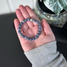 Blå Fossiliert Korall Armbånd, 8mm thumbnail