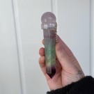 Krystallstav med Regnbue Fluoritt & Rosenkvarts Kule thumbnail