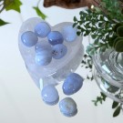 Blonde Agat Tromlet Små (Blue Lace) thumbnail