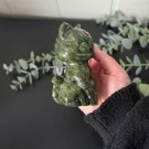 XL Grønn Serpentin Månekatt thumbnail