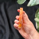 Flammekvarts Pentagram med Metallstativ - Kraft & Beskyttelse  thumbnail