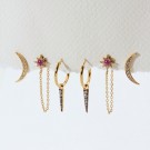 Luna Norte ~ Twilight Øredobb Sett - Turmalin thumbnail