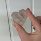 Flammekvarts Hjerte #2 - Indre Ild i Fasettslipt Form thumbnail