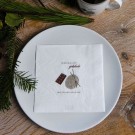 Servietter - Strikking er som sjokolade. Man får aldri nok av det. thumbnail