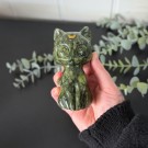 XL Grønn Serpentin Månekatt thumbnail