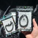 Lavastein Armbånd, 8mm (JUSTERBAR) thumbnail