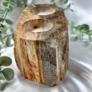 Forsteinet Tre Telysholder [2 lys] thumbnail