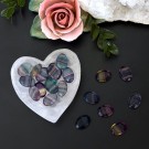 Regnbue Fluoritt - Mini Fasettslipt Oval thumbnail