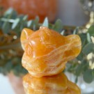 Oransje Bånd Kalsitt - Stort Simba Hode thumbnail