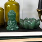 Grønn Aventurin Buddha på Lotus thumbnail